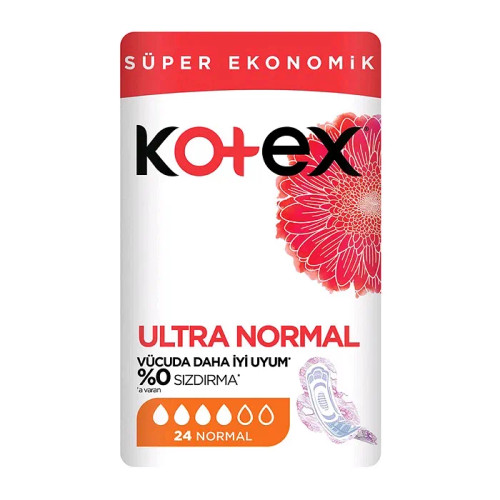 نوار بهداشتی روز کوتکس اولترا مدل ضد حساسیت ULTRA NORMAL بسته 24 عددی