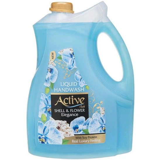 مایع دستشویی اکتیو مدل صدفی-Blue وزن 3750 گرم