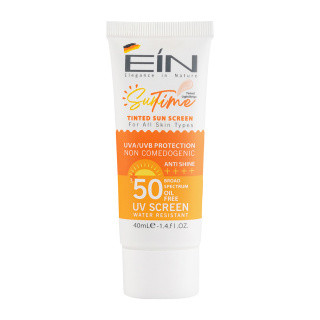 کرم ضد آفتاب رنگی  بژ روشن ای آی ان با SPF50 مناسب انواع پوست حجم 40 میلی لیتر