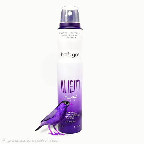 اسپری دئودورانت بانوان لتس گو مدل Alien حجم 200 میلی لیتر