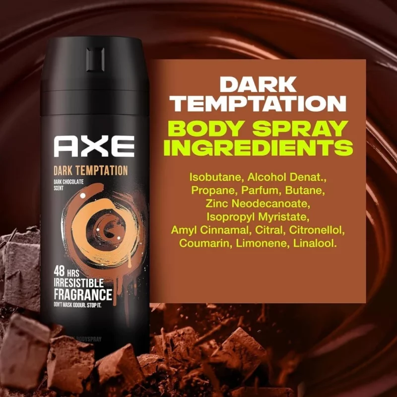 اسپری ضدتعریق مردانه اکس Dark Temptation حجم 150 میل