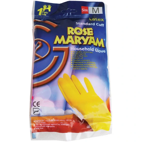 دستکش ساق کوتاه سایز M (متوسط) رز مریم