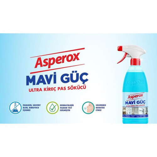 اسپری پاک کننده چندمنظوره قوی آسپروکس آبی Asperox