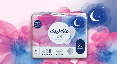 نوار بهداشتی مای لیدی اولترا خیلی نازک همیشه خشک (XL)