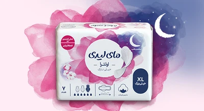 نوار بهداشتی مای لیدی اولترا خیلی نازک به نرمی ابریشم (XL)