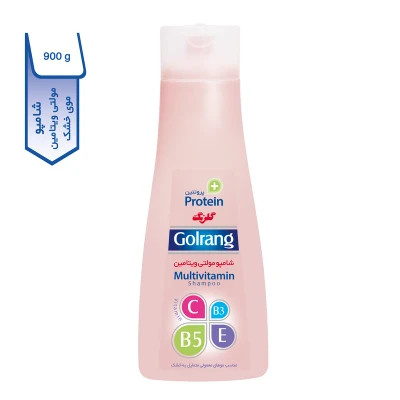 شامپو مولتی ویتامین مو خشک گلرنگ سری Plus Protein وزن 900 گرم