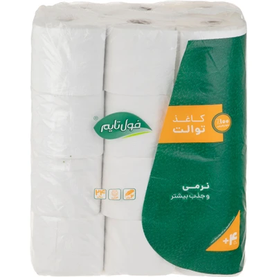 دستمال توالت فول تایم مدل رولی بسته 24 عددی