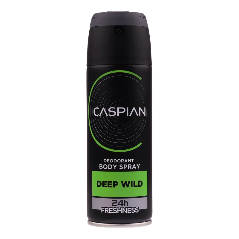 اسپری دئودورانت بدن مردانه کاسپین مدل DEEP WILD حجم 150 میلی لیتر