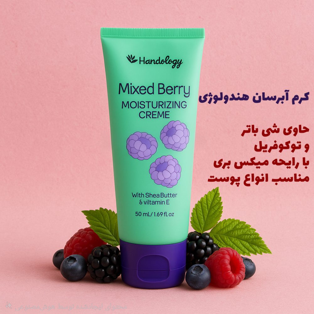 کرم دست، صورت و بدن هندولوژی حاوی عصاره میکس بری Handology Mixed Berry Creme 50 ml