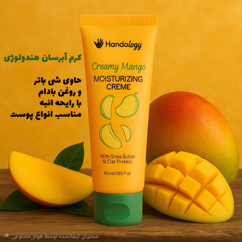 کرم دست، صورت و بدن هندولوژی حاوی عصاره انبه Handology Creamy Mango Creme 50 ml
