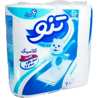 دستمال توالت تنو بسته ۴ عددی
